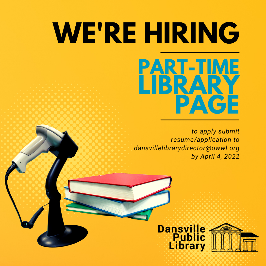 We are Hiring! – Dansville Public Library