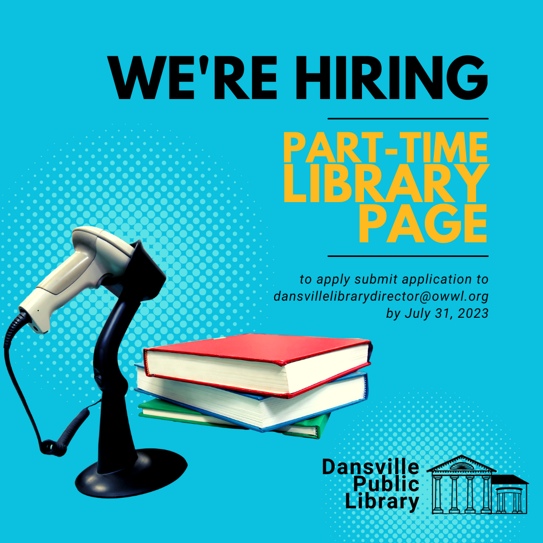 We are hiring: Library Page